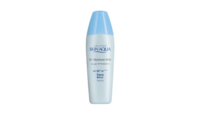 Skin Aqua UV Sunscreen Moisture Milk SPF 50+ PA+++ (Sociolla)