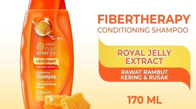 Makarizo Hair Energy Fibertherapy Conditioning Shampoo Royal Jelly Extract (Shopee)
