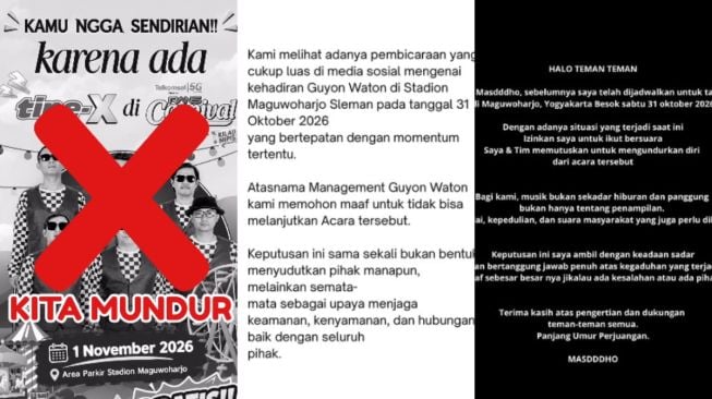 Deretan Musisi mundur dari Rans Carnival Jogja. [Instagram/@ranscarnivalofficial]