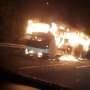 Seorang Sopir Marah Mengamuk Bakar Bus yang Penuh Anak-anak