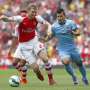  Gol Aguero Bungkam Arsenal di Babak Pertama