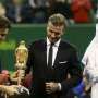 Beckham Serahkan Trofi Juara Tenis Qatar Open