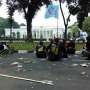 Setelah May Day, Halaman Istana Merdeka Jadi 'Lautan Sampah'