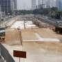 Di Stasiun MRT Senayan Sedang Dilakukan Penggalian Bawah Tanah