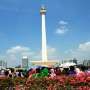 Mengira akan Dirazia, PKL Monas Lari Tunggang Langgang