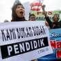 9.000 Aparat Jaga Demo Guru Honorer di Istana Merdeka