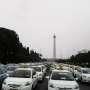 Demo Tolak Transportasi Online, Monas Jadi Lautan Taksi