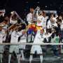 Pesta Juara Liga Champions Madrid di Bernabeu