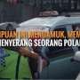 Video: Detik-detik Perempuan Serang Polantas
