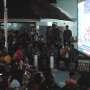 Keriuhan Pendukung Ahok-Djarot Nobar Debat di Rumah Lembang