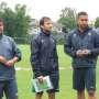 Di Bawah Guyuran Hujan, Timnas U 22 Tetap Latihan