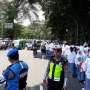Tak Mau Ketinggalan, Pelajar Kota Bogor Turut Sambut Raja Salman
