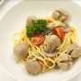 Cobain Resep Pasta Carbonara Bakso Telur Asin untuk Berbuka Yuk!