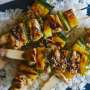Yakitori Nanas Saus Teriyaki yang Sederhana dan Halal