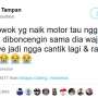 Mengeluh Dandanan Rusak karena Naik Motor, Perempuan Ini Dikecam