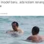 Ahok Dipenjara, Beredar Fotonya Berenang di Pantai Pribadi