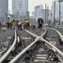 Tahap Pemasangan Rel MRT