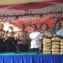 225 Kilogram Ganja Ditumpuk dengan Sandal Jepit