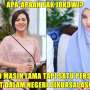 Kocak! Meme Jokowi Biarkan Raisa dan Bella Jatuh ke Tangan Asing