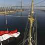 KRI Bima Suci Melintasi Terusan Suez