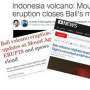 Media Dunia Ikut Pantau Perkembangan Erupsi Gunung Agung