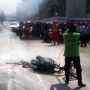 Satu Sepeda Motor Hangus Terbakar di Tengah Jalan MT Haryono