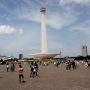 Lebaran Hari Kedua, Mobil Mewah Terbakar di Kawasan Monas