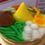 Cake Pudding Tumpeng ala Ny. Liem Bandung
