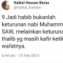 Sebut Habib Keturunan Kafir, Ustaz Haikal Hassan Diadukan Polisi
