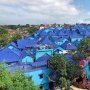Mirip Santorini, Ini Pesona Kampung Biru di Malang