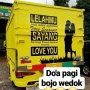10 Tulisan Truk Pantura Kocak Ini Bisa Kamu Nikmati Selama Mudik