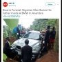 Kubur Ayahnya, Lelaki Ini Gunakan Peti Mati Mobil BMW