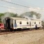 Kereta Gajayana Lebaran Rute Gambir - Malang Terbakar