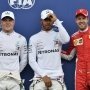Mercedes Dominasi Grid Terdepan, Vettel Start Ketiga
