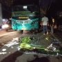 Belanja Sayuran di Tangerang, Suami Istri Ditabrak Bus