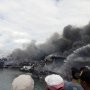 Kobaran Api Membakar 39 Kapal Nelayan di Pelabuhan Benoa Padam