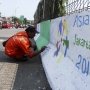 PPSU Lakukan Mural Asian Games, Sandiaga: Terpanggil Sendiri