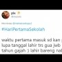 Koplak, Guyonan Warganet Sambut Hari Pertama Sekolah