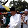 Tak Didampingi Sandiaga, Prabowo Jumatan di Masjid Sunda Kelapa