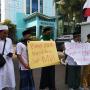Polisi Bubarkan Demo Santri Tuntut Ma'ruf Amin Mundur
