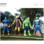 Kocak, Patung Superhero ala Indonesia Ini Bikin Marvel Kesal