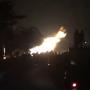 Pipa Gas Chevron Bocor, Semburkan Api di Pinggir Jalan Protokol