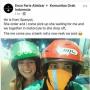 Dapat Penumpang Asal Spanyol, Driver Ojol Ini Unggah Status Kocak