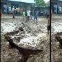 Geger, Tanah Depok Terbelah Seusai Hujan