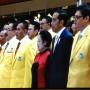 Jokowi dan Menteri Kabinet Kerja Hadiri Ultah Golkar
