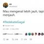 Bikin Ngakak, Begini Cuitan Warganet Bertagar #PedekateGagal