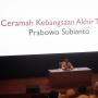 Ceramah Akhir Tahun Prabowo : Darah Kita Sudah Mengalir Terlalu Banyak