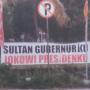 Spanduk Sultanku Gubernurku Jokowi Presidenku Diadukan ke Bawaslu