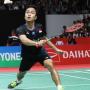 Tampil Garang di Final, Anthony Sinisuka Ginting Dipuji Kento Momota