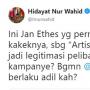 Jan Ethes Disebutnya Terlibat Politik Jokowi, Hidayat Nur Wahid Di-bully